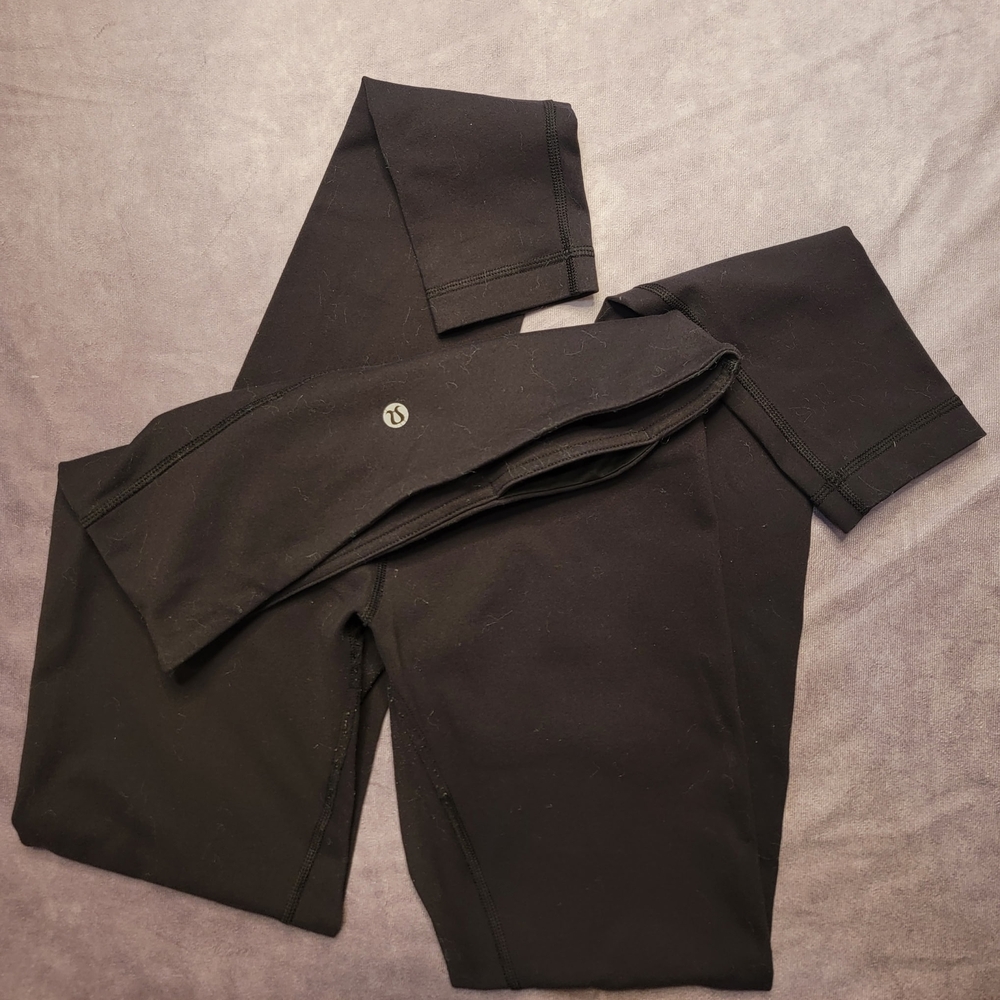 Lululemon Wunder Under High-Rise Leggings Black Luxtreme Yoga Pants Womens